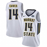 Murray State Racers 14 Jaiveon Eaves White College Basketball Jersey Dzhi,baseball caps,new era cap wholesale,wholesale hats